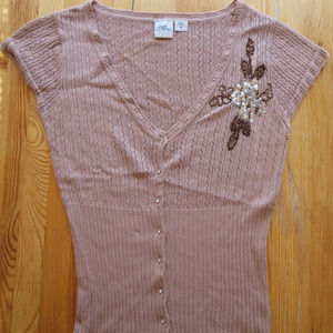 Knitted top | Blouse | Button Down | size S